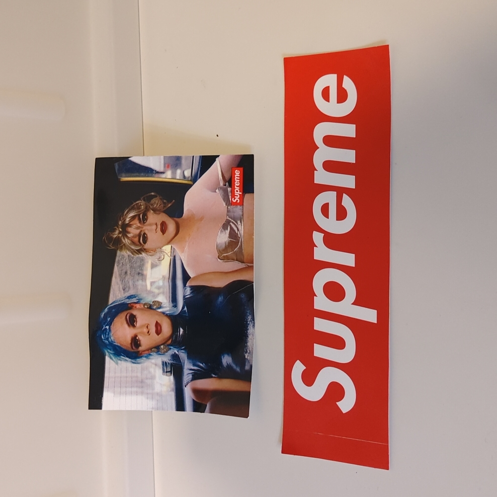 Authentic Supreme stickers (2) Nan Goldwin
